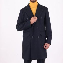 Coat PAOLO PECORA electric blue