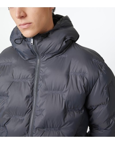 Short down jacket ICEBERG Man Anthracite