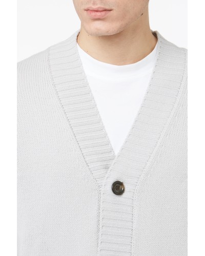 Cardigan PAOLO PECORA Man Light Grey
