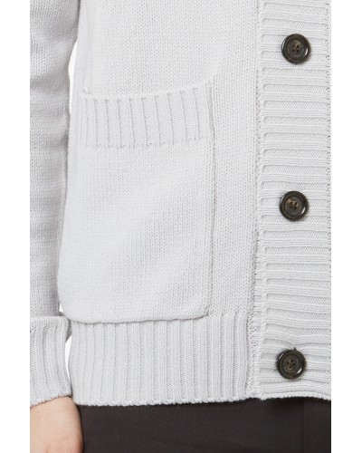Cardigan PAOLO PECORA Uomo Grigio Chiaro