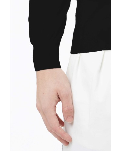 Mock neck sweater PAOLO PECORA Man Black