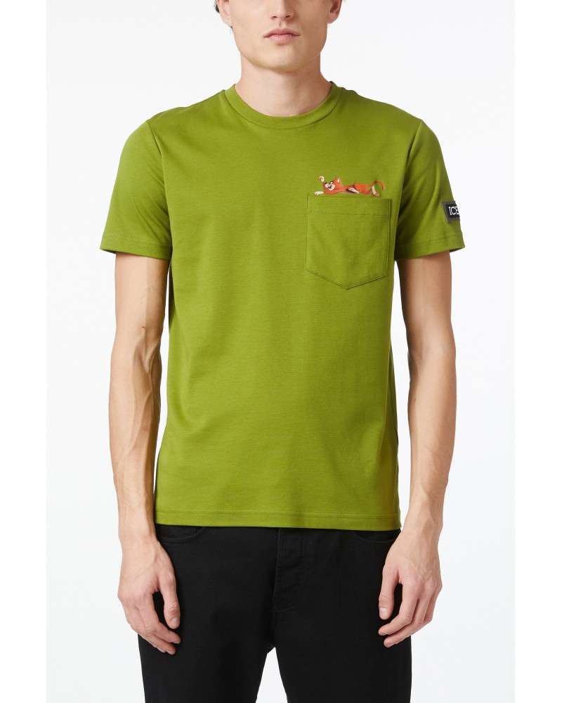 T-Shirt ICEBERG Man Olive Green