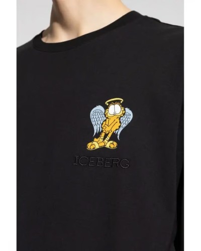 T-Shirt ICEBERG Uomo Nero Garfield