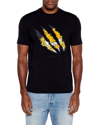 T-Shirt ICEBERG Man Black Garfield