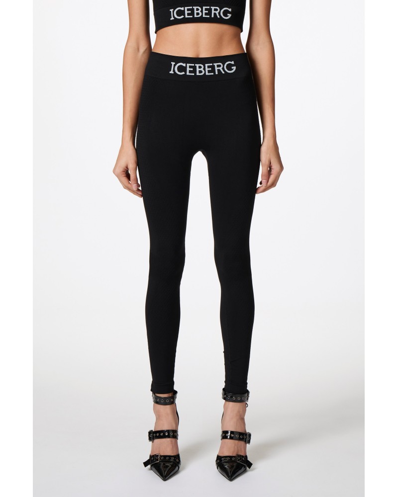 Pantalone jersey ICEBERG Donna Nero
