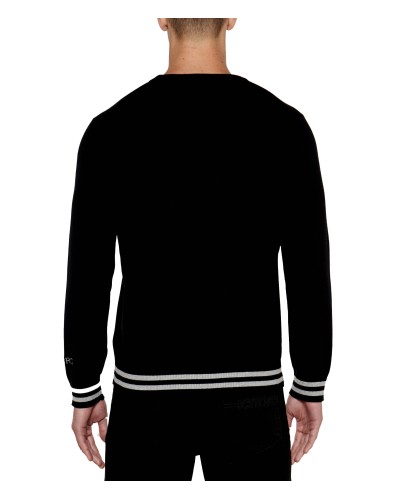 Crew neck sweater ICEBERG Man Black Garfield