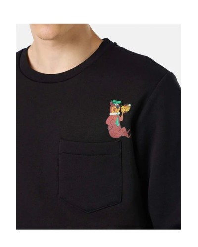 Felpa ICEBERG Uomo Nero Orso Yoghi