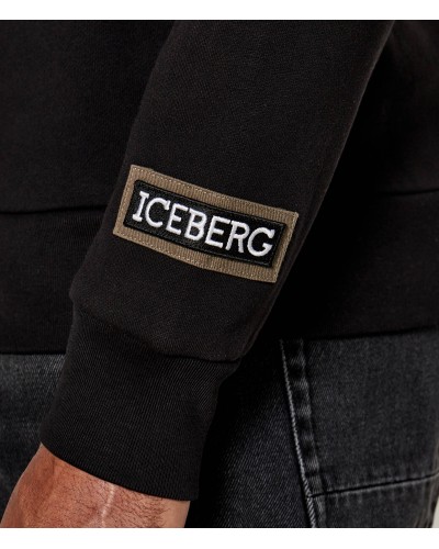 Felpa ICEBERG Uomo Nero Orso Yoghi