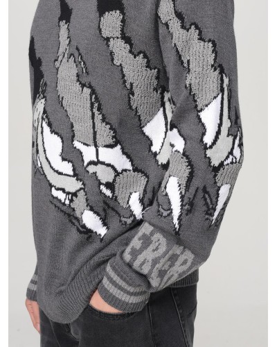 Mock neck sweater ICEBERG Man Melange Grey