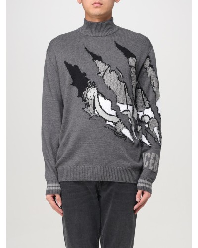 Mock neck sweater ICEBERG Man Melange Grey