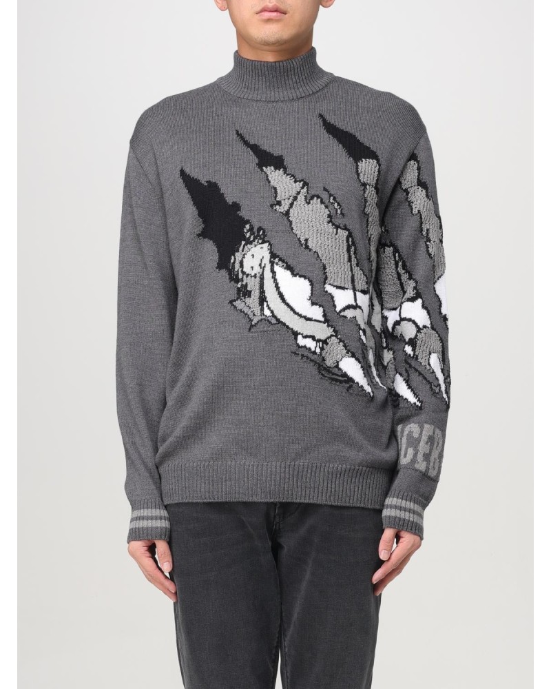 Mock neck sweater ICEBERG Man Melange Grey