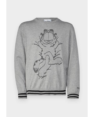 Crew neck sweater ICEBERG Man Light Grey Melange Garield