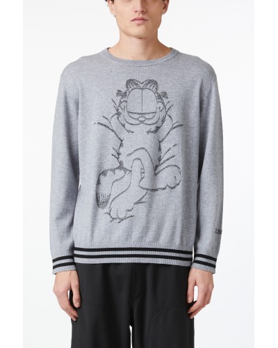 Crew neck sweater ICEBERG Man Light Grey Melange Garield