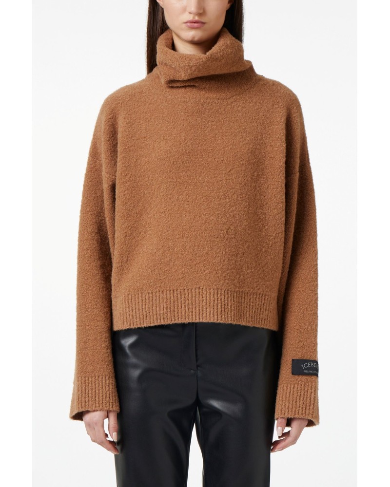 Mock neck sweater ICEBERG Woman Biscuit