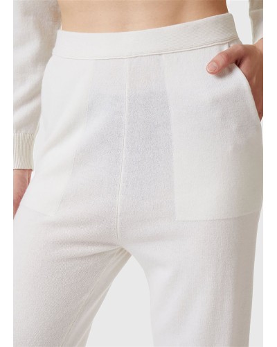 Trouser knitted ICEBERG Woman Milky White