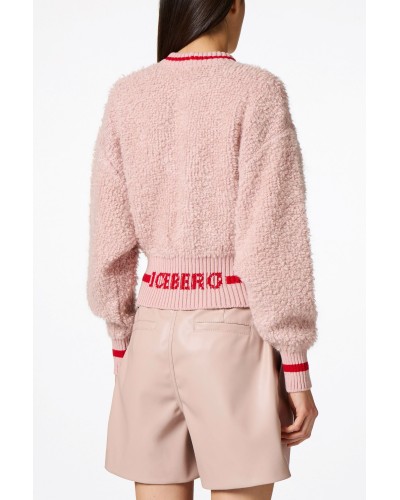 Maglia girocollo ICEBERG Donna Rosa Polvere