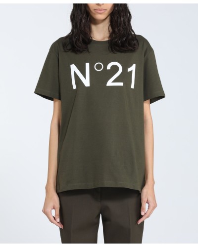 T-Shirt N°21 Woman Military Green