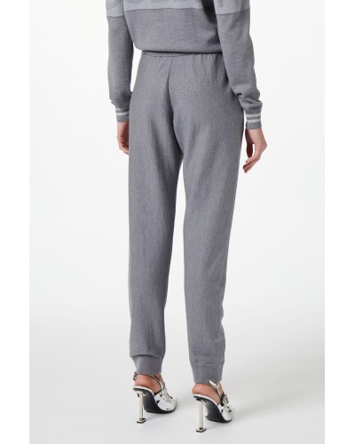 Trouser knitted ICEBERG Woman Melange Smoked Grey