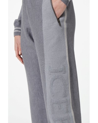 Trouser knitted ICEBERG Woman Melange Smoked Grey