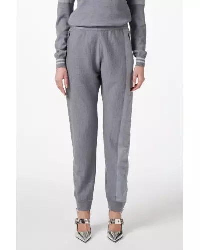 Pantalone in maglia ICEBERG Donna Grigio Fumo Melange
