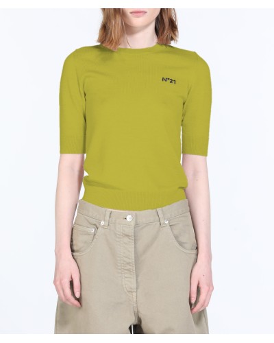 Crew neck sweater N°21 Woman Cedar Melange