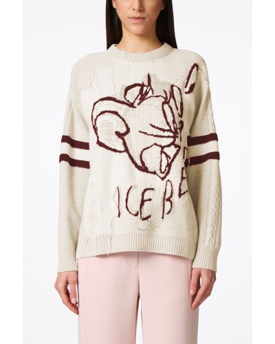 Crew neck sweater ICEBERG Woman Patterned