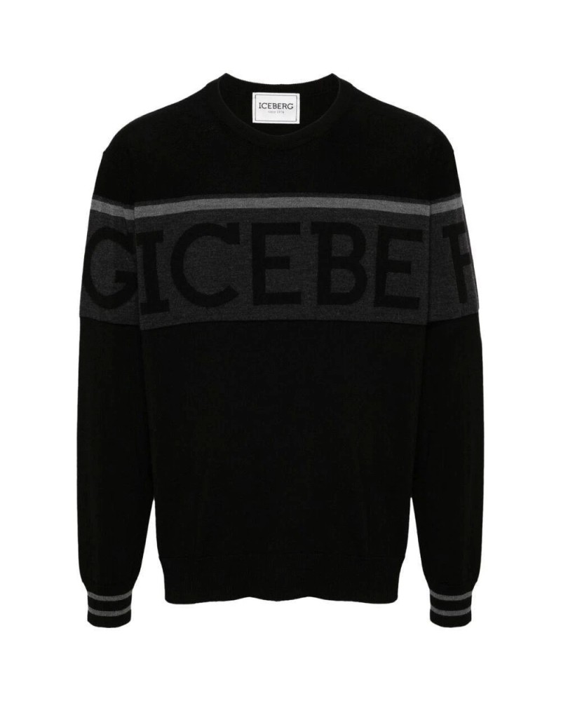 Crew neck sweater ICEBERG Woman Black