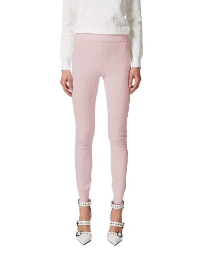 Pantalone in maglia ICEBERG Donna Rosa Polvere