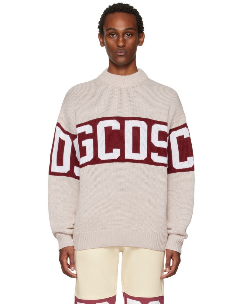 Maglione GCDS logo band