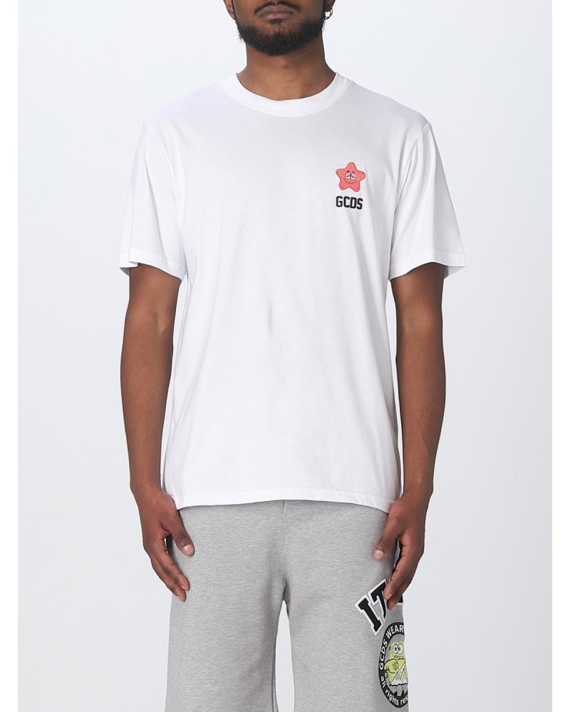 T-Shirt GCDS Spongebob uomo bianca