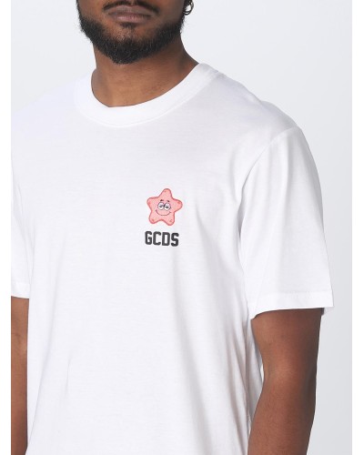 T-Shirt GCDS Spongebob uomo bianca