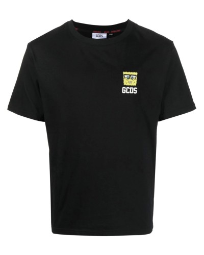 T-Shirt GCDS Spongebob Man black