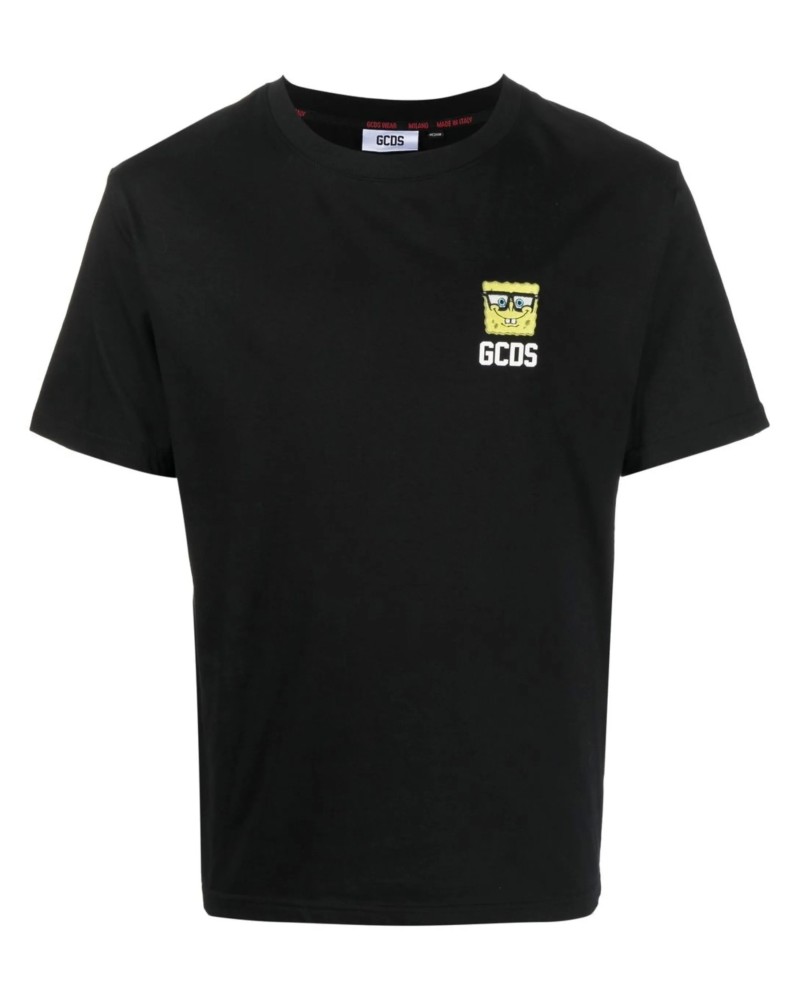 T-Shirt GCDS Spongebob Man black