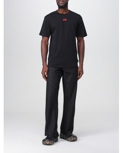 T-Shirt GCDS logo regular tee black Man