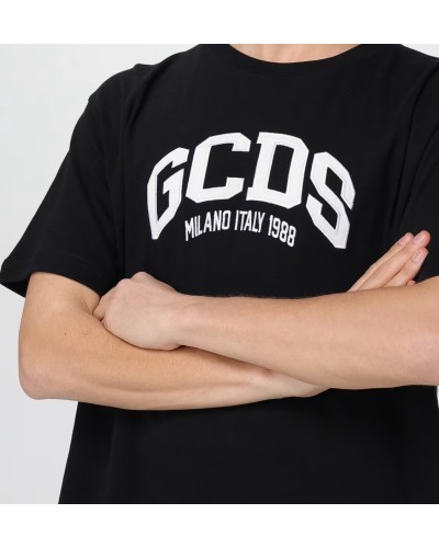 T-Shirt GCDS lounge logo donna black