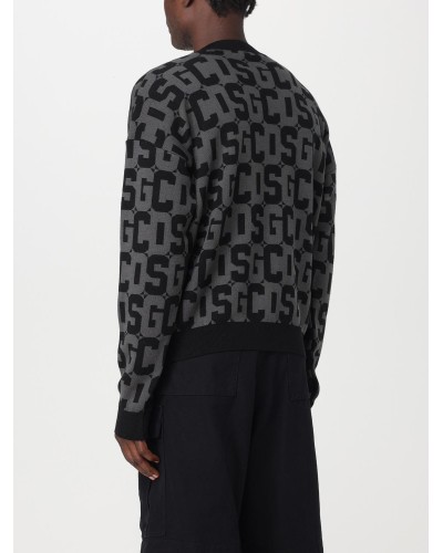 Maglia GCDS Uomo grigio con logo all pattern