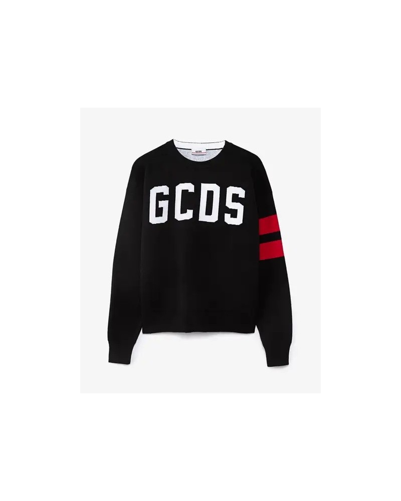 Maglia GCDS Uomo Nero logo